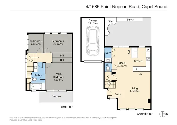 Floorplan of Homely townhouse listing, 4/1685 Point Nepean Road, Capel Sound VIC 3940