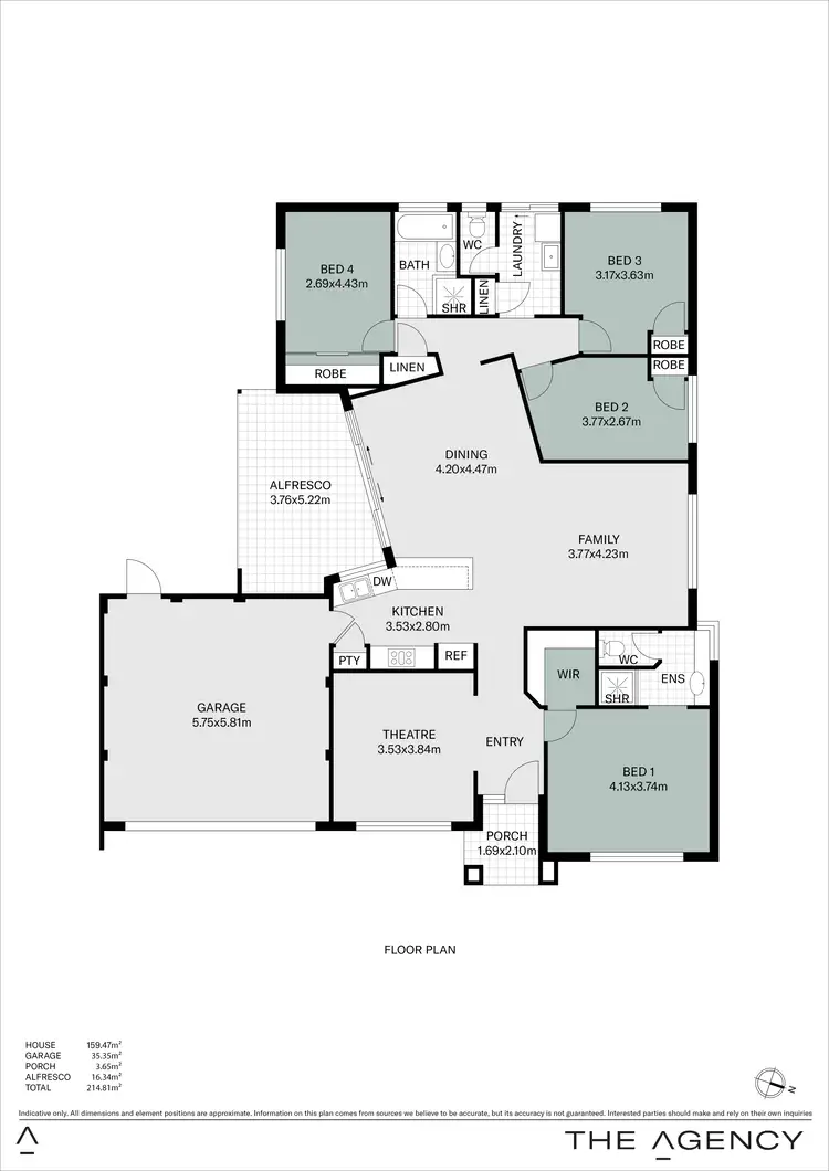 Floorplan of Homely house listing, 33 Kesiya Turn, Aubin Grove WA 6164