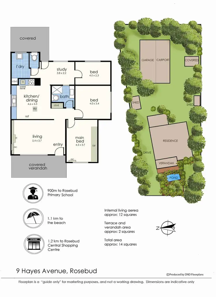 Floorplan of Homely house listing, 9 Hayes Avenue, Rosebud VIC 3939