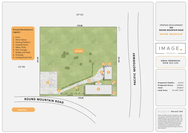 Floorplan of Homely land listing, 660 Round Mountain Road, Round Mountain NSW 2484