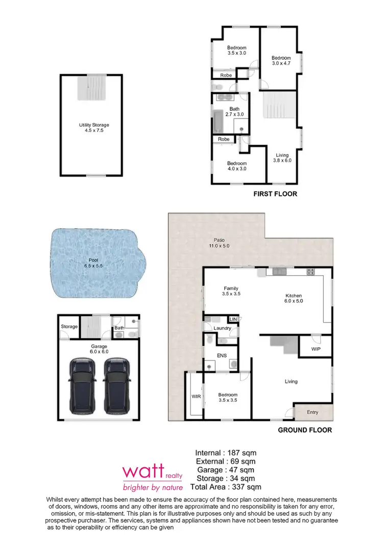 Floorplan of Homely house listing, 5 Bensara Place, Carseldine QLD 4034