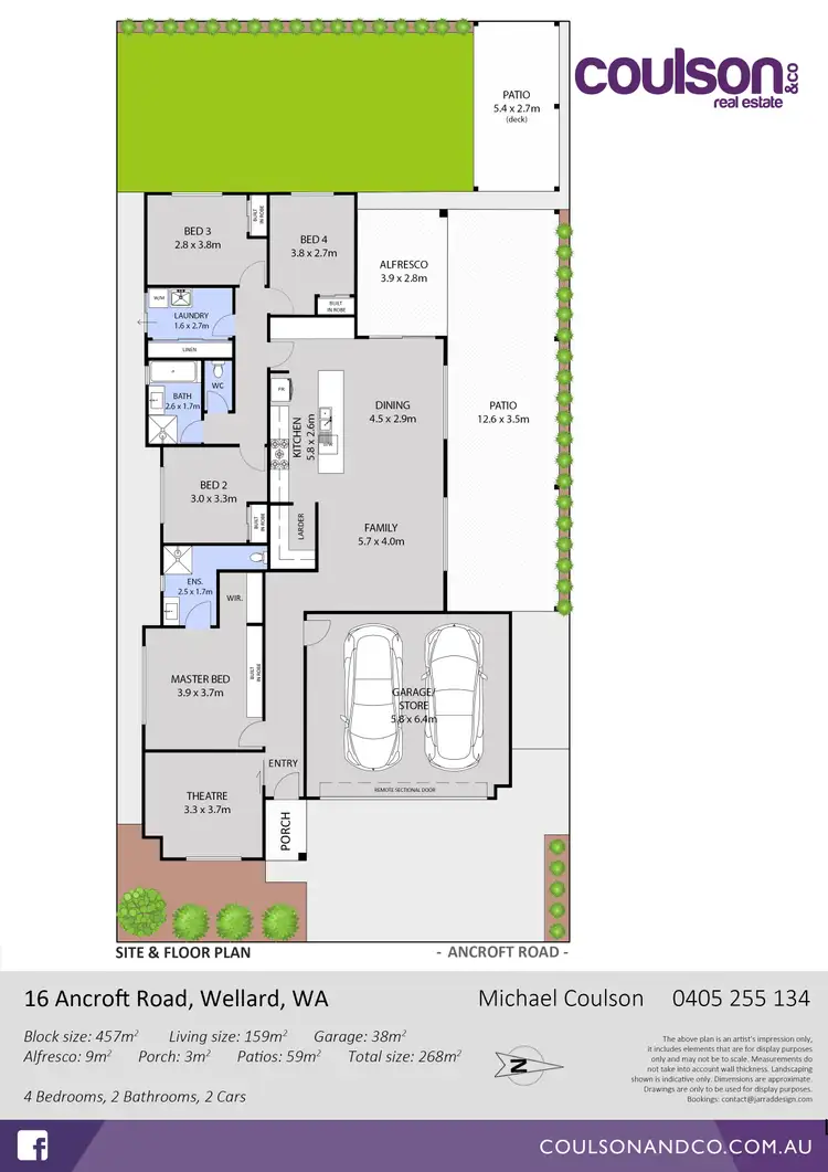 Floorplan of Homely house listing, 16 Ancroft Road, Wellard WA 6170