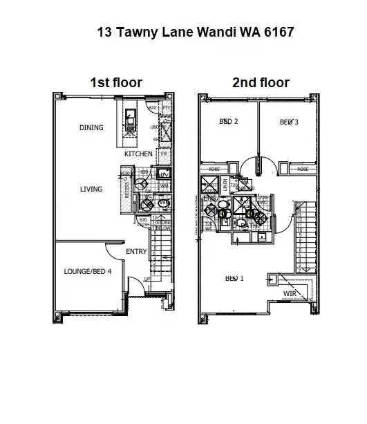 Floorplan of Homely house listing, 13 Tawny Lane, Wandi WA 6167
