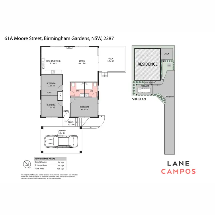 Floorplan of Homely house listing, 61A Moore Street, Birmingham Gardens NSW 2287