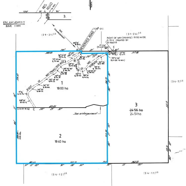 Floorplan of Homely land listing, LOT 1 and 2, 141 Tiers View Road, Golden Valley TAS 7304
