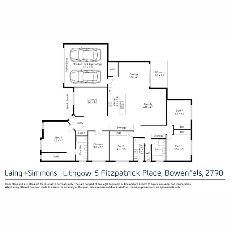 Floorplan of Homely house listing, 5 Fitzpatrick Place, Bowenfels NSW 2790