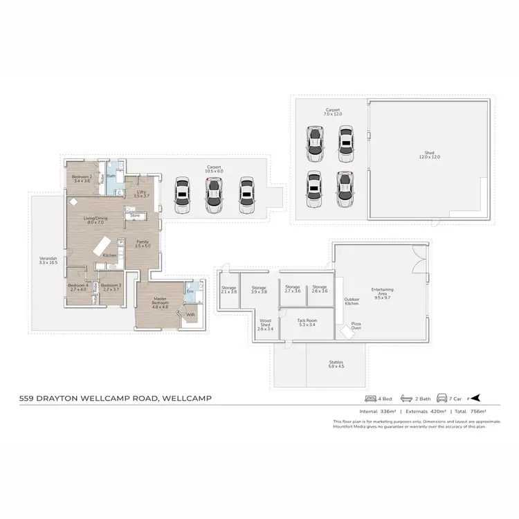 Floorplan of Homely house listing, 559 Drayton Wellcamp Road, Wellcamp QLD 4350
