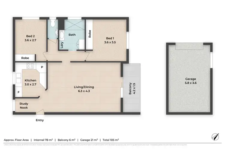 Floorplan of Homely apartment listing, 2/49 Railway Parade, Clayfield QLD 4011