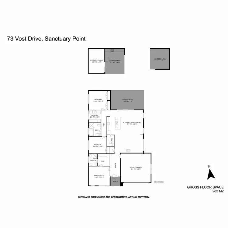 Floorplan of Homely house listing, 73 Vost Drive, Sanctuary Point NSW 2540