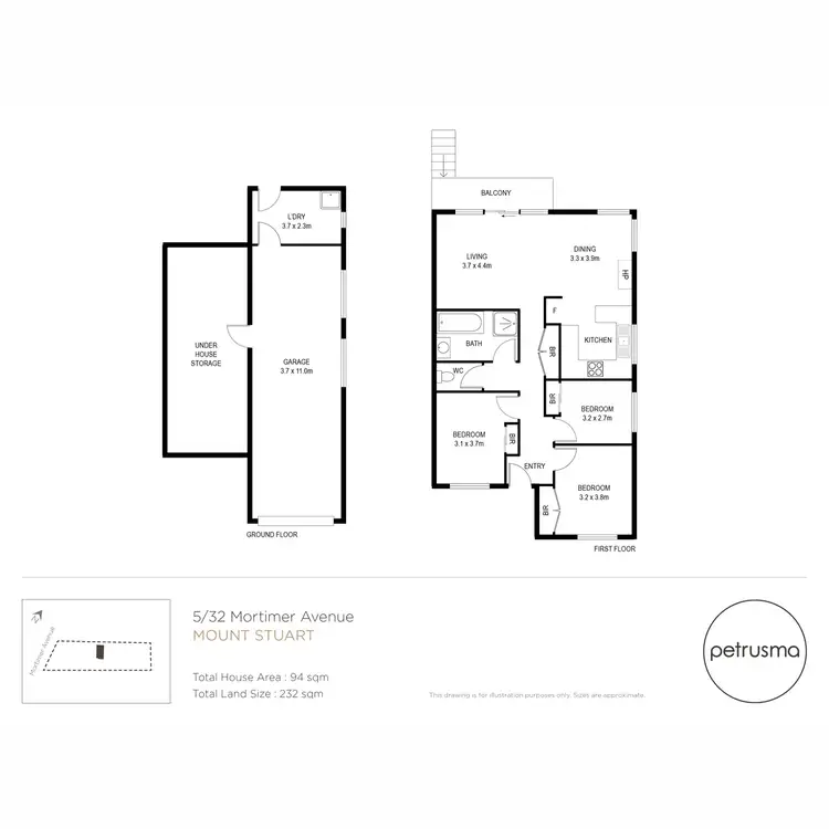 Floorplan of Homely villa listing, 5/32 Mortimer Avenue, Mount Stuart TAS 7000