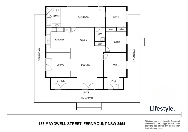 Floorplan of Homely house listing, 187 Maydwell Street, Fernmount NSW 2454