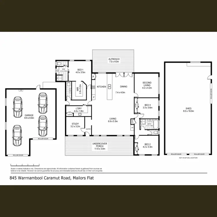 Floorplan of Homely house listing, 845 Warrnambool-Caramut Road, Mailors Flat VIC 3275