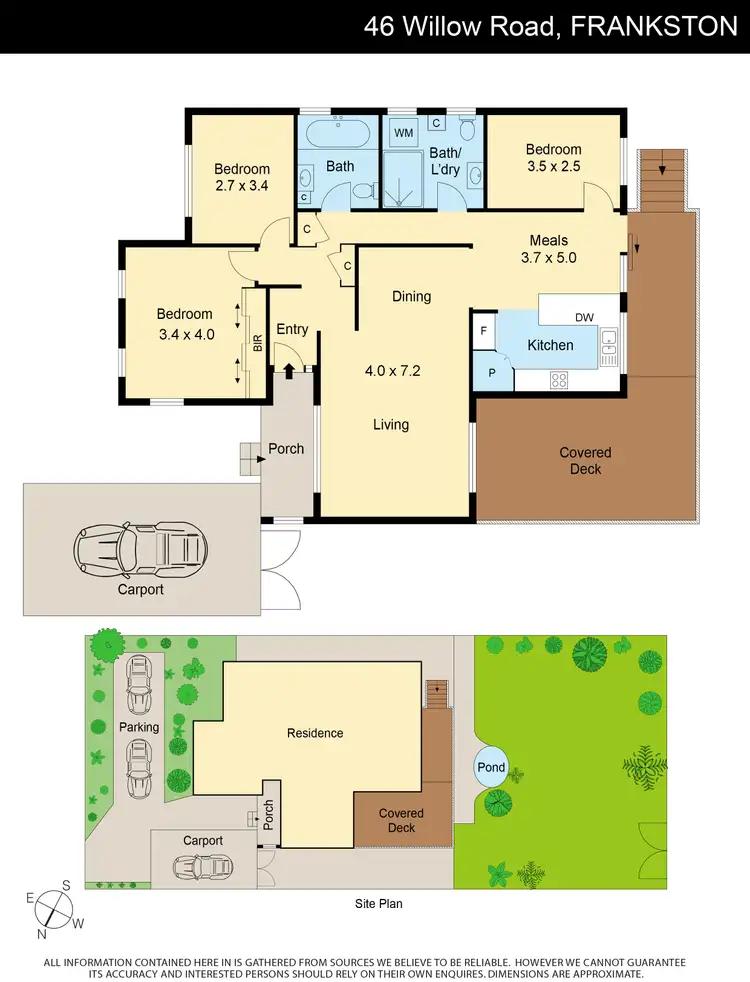 Floorplan of Homely house listing, 46 Willow Road, Frankston VIC 3199