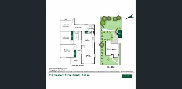 Floorplan of Homely house listing, 915 Pleasant Street South, Redan VIC 3350
