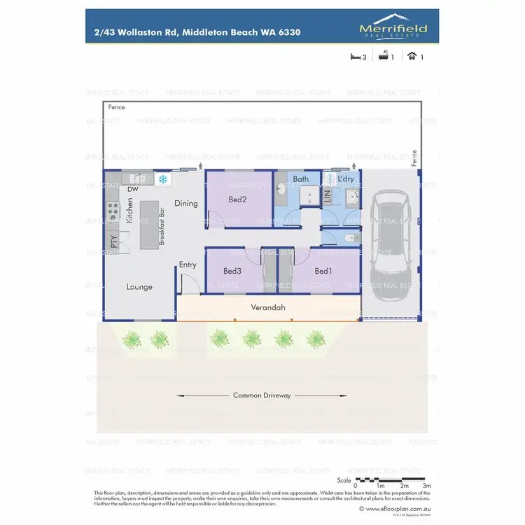 Floorplan of Homely unit listing, 2/43 Wollaston Road, Middleton Beach WA 6330