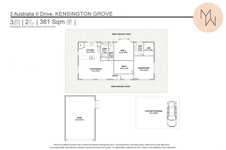 Floorplan of Homely house listing, 3 Australia Ii Drive, Kensington Grove QLD 4341