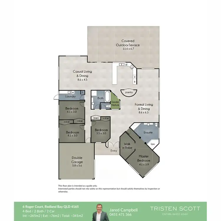 Floorplan of Homely house listing, 6 Roger Court, Redland Bay QLD 4165