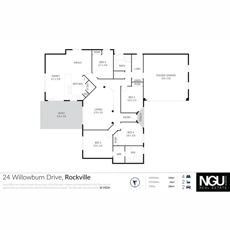 Floorplan of Homely house listing, 24 Willowburn Drive, Rockville QLD 4350