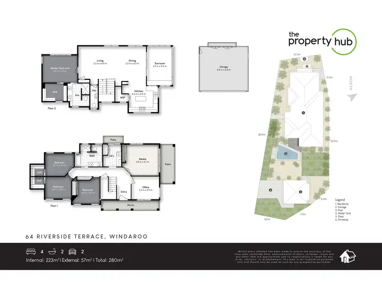 Floorplan of Homely house listing, 64 Riverside Terrace, Windaroo QLD 4207