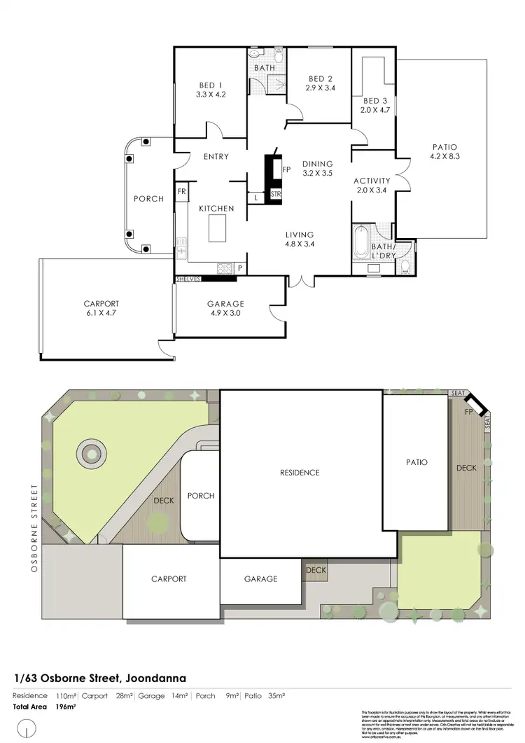 Floorplan of Homely house listing, 1/63 Osborne Street, Joondanna WA 6060