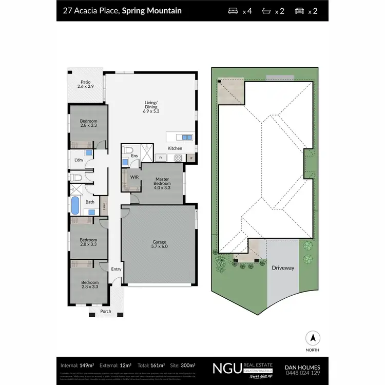 Floorplan of Homely house listing, 27 Acacia Place, Spring Mountain QLD 4300