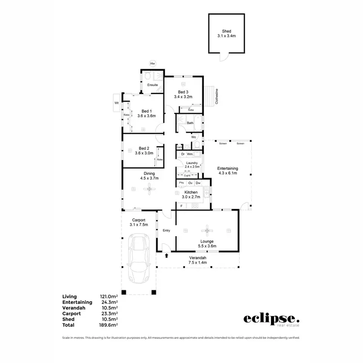 Floorplan of Homely house listing, 19 Idriess Court, Golden Grove SA 5125