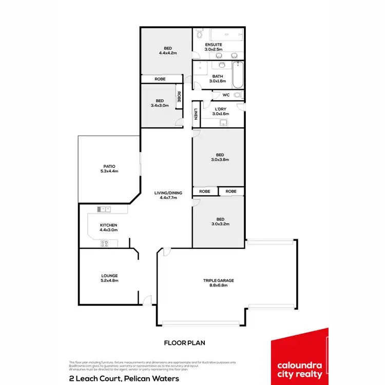 Floorplan of Homely house listing, 2 Leach Court, Pelican Waters QLD 4551