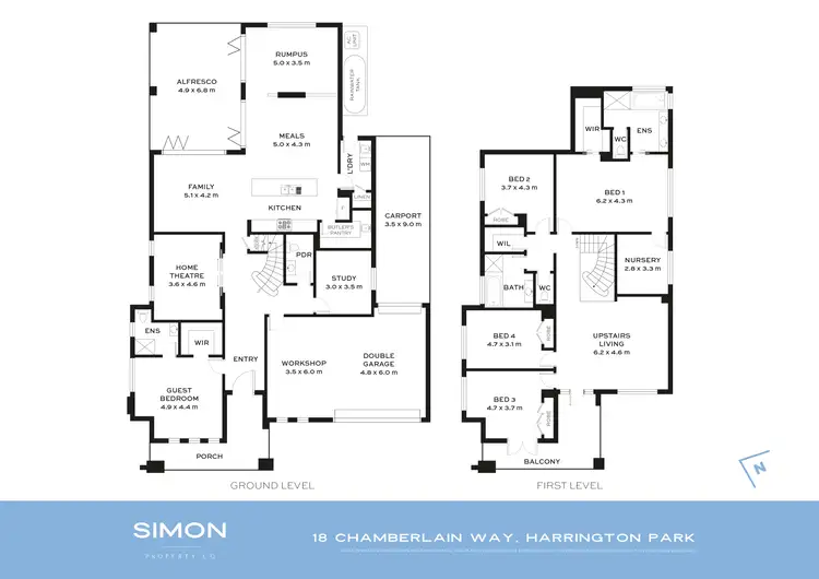 Floorplan of Homely house listing, 18 Chamberlain Way, Harrington Park NSW 2567