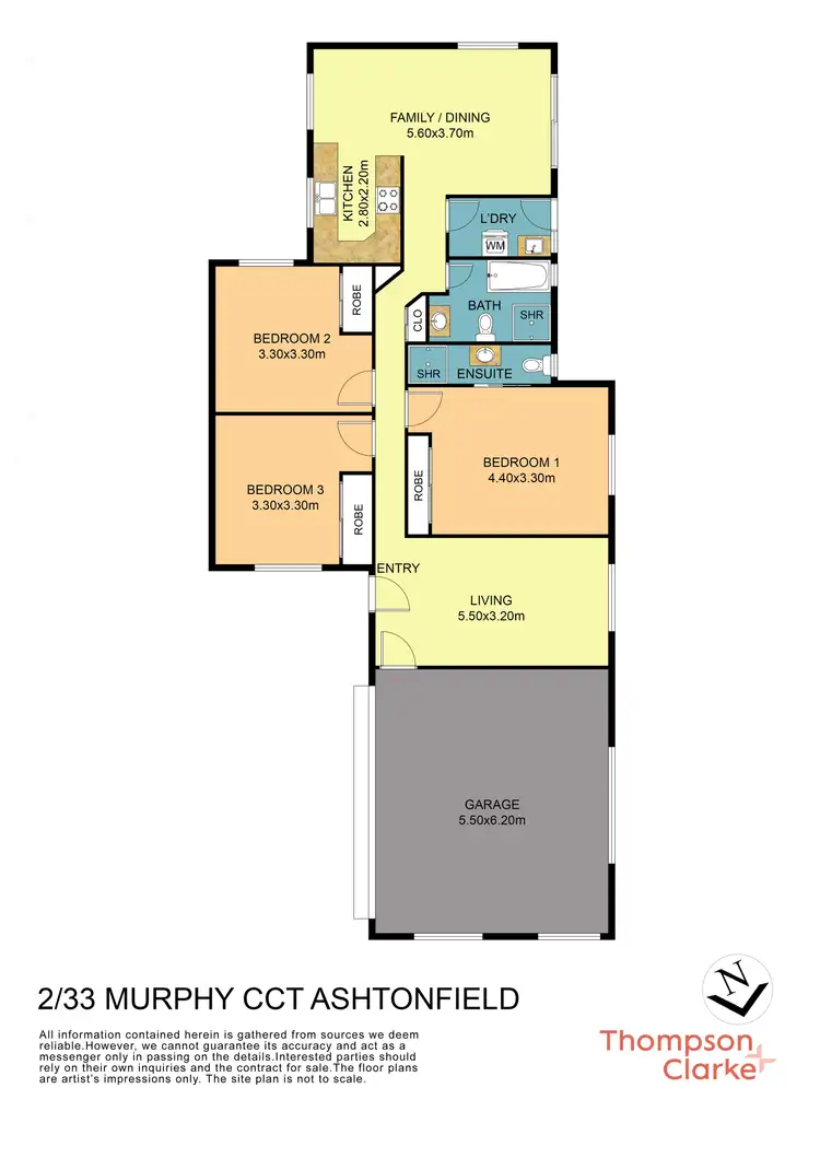 Floorplan of Homely unit listing, 2/33 Murphy Circuit, Ashtonfield NSW 2323