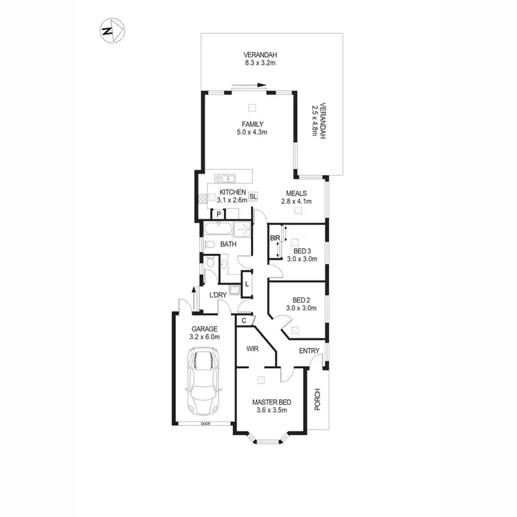 Floorplan of Homely house listing, 5 Burton Mews, Aberfoyle Park SA 5159