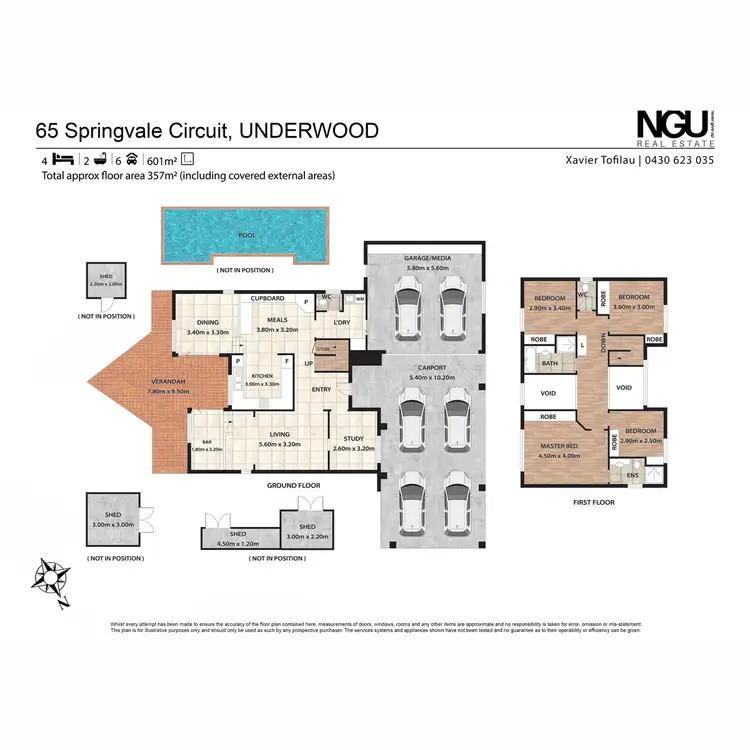 Floorplan of Homely house listing, 65 Springvale Circuit, Underwood QLD 4119