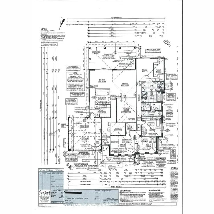 Floorplan of Homely house listing, 6 Valehouse Vista, Aveley WA 6069