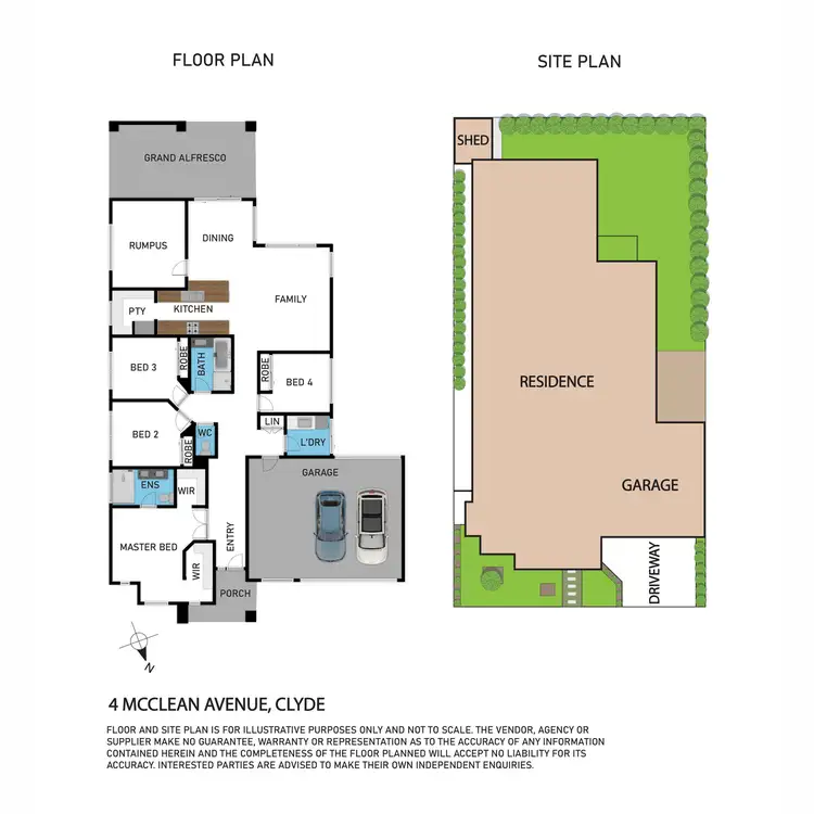 Floorplan of Homely house listing, 4 McClean Avenue, Clyde VIC 3978