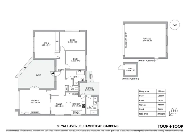 Floorplan of Homely house listing, 3 Lyall Avenue, Hampstead Gardens SA 5086