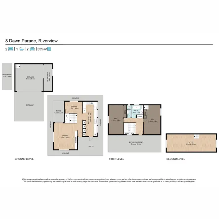 Floorplan of Homely house listing, 8 Dawn Parade, Riverview QLD 4303