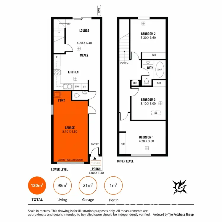 Floorplan of Homely townhouse listing, 99 Hunter Crescent, Salisbury North SA 5108