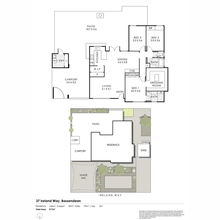 Floorplan of Homely house listing, 37 Ireland Way, Bassendean WA 6054