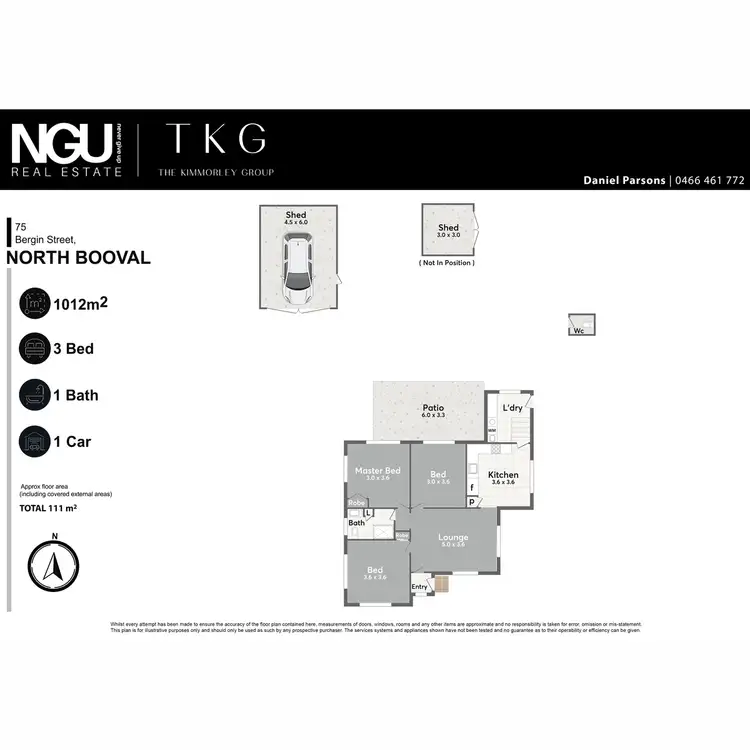 Floorplan of Homely house listing, 75 Bergin Street, North Booval QLD 4304