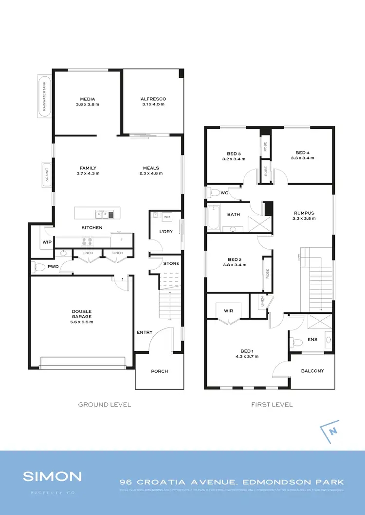Floorplan of Homely house listing, 96 Croatia Avenue, Edmondson Park NSW 2174