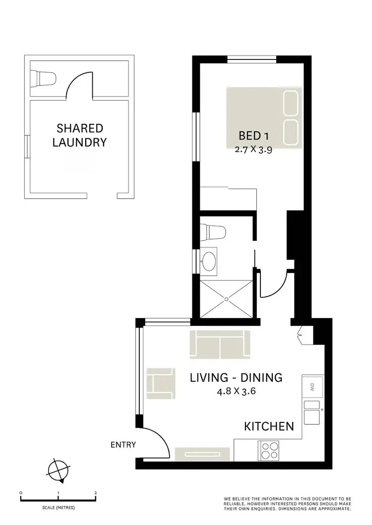 Floorplan of Homely apartment listing, 6/12 Church Street, Hunters Hill NSW 2110