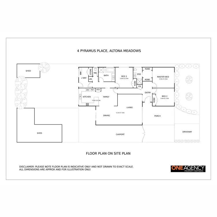 Floorplan of Homely house listing, 4 Pyramus Place, Altona Meadows VIC 3028