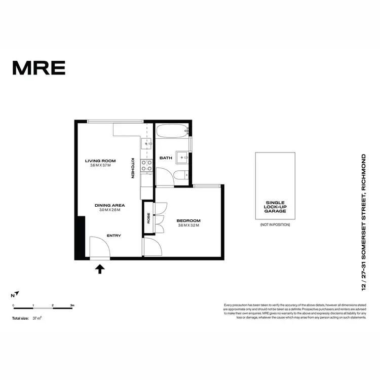 Floorplan of Homely apartment listing, 12/27 Somerset Street, Richmond VIC 3121