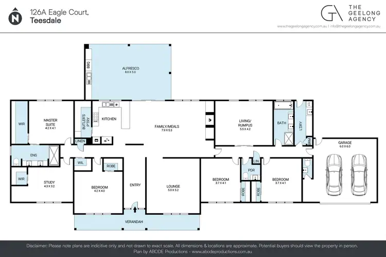 Floorplan of Homely rural property listing, 126A Eagle Court, Teesdale VIC 3328