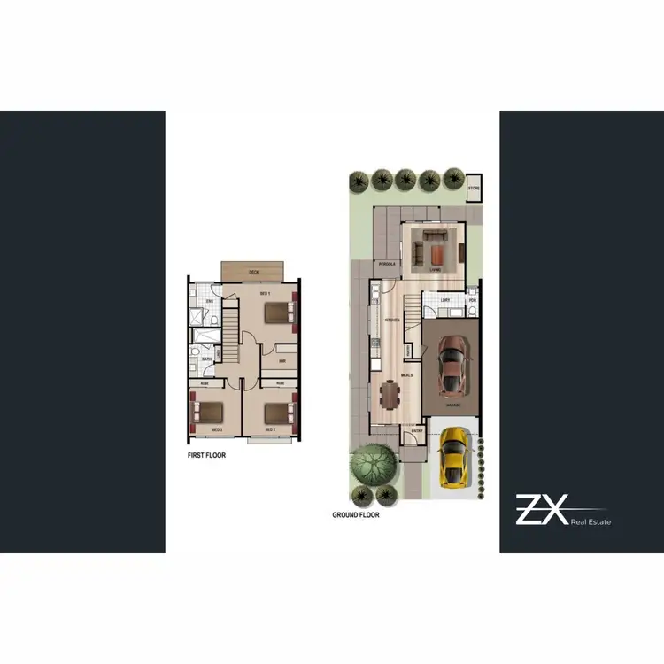 Floorplan of Homely townhouse listing, 13 Donaghy Street, Geelong West VIC 3218