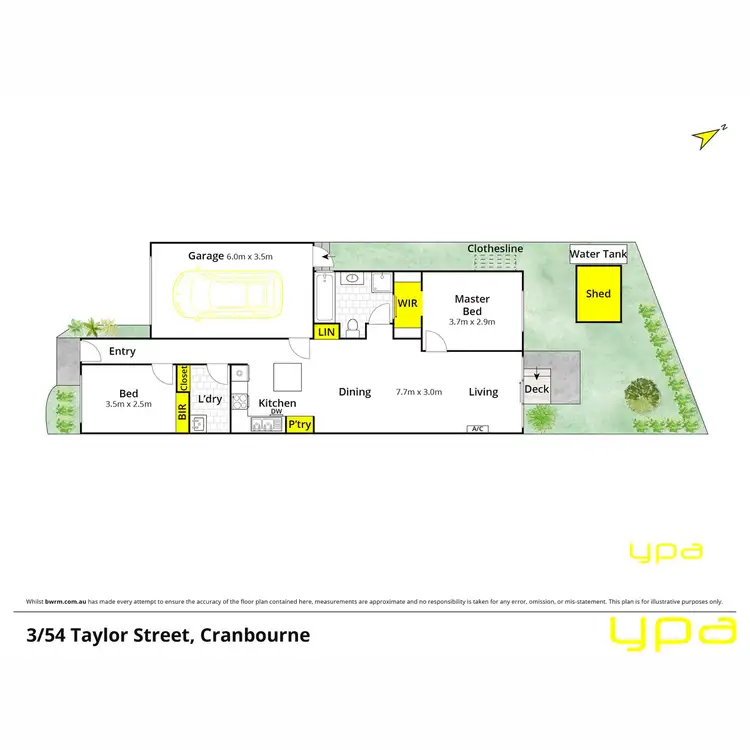 Floorplan of Homely unit listing, 3/54 Taylor Street, Cranbourne VIC 3977