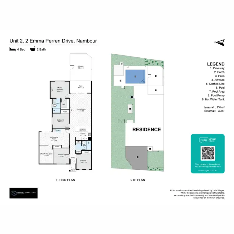 Floorplan of Homely semi-detached listing, 2/2 Emma Perren Drive, Nambour QLD 4560