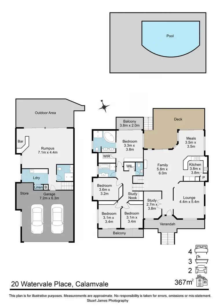 Floorplan of Homely house listing, 20 Watervale Place, Calamvale QLD 4116