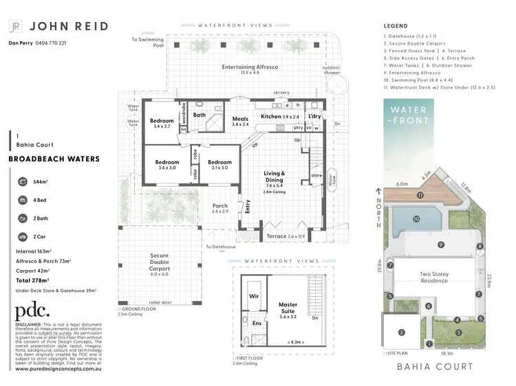 Floorplan of Homely house listing, 1 Bahia Court, Broadbeach Waters QLD 4218