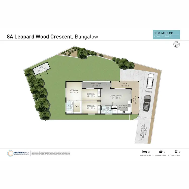 Floorplan of Homely townhouse listing, 8A Leopard Wood Crescent, Bangalow NSW 2479