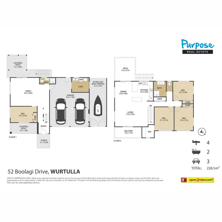 Floorplan of Homely house listing, 52 Boolagi Drive, Wurtulla QLD 4575